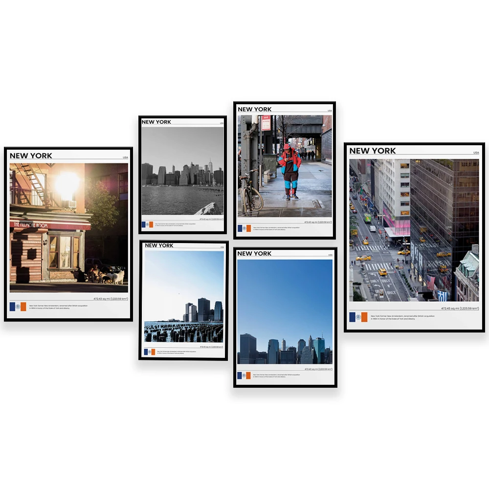 ニューヨーク旅行ポスター、都市写真、スカイライン、ウォールア - Photography New York のレビューと価格
