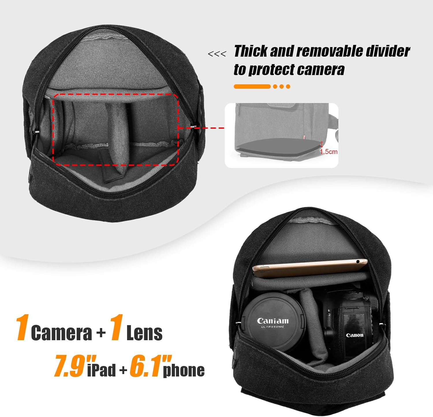 コンパクトカメラケース、レインカバー付き防水キャンバスクロス - Camera Rain Cover のレビューと価格