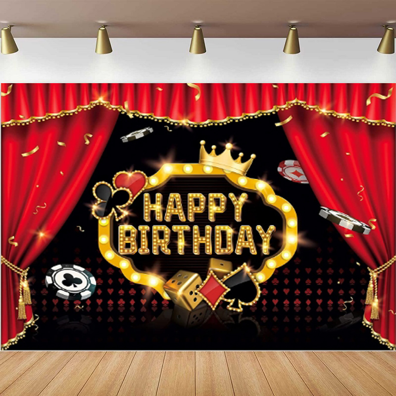 カジノ写真撮影背景 ラスベガス 誕生日パーティー ポスター  - Photography Winner のレビューと価格