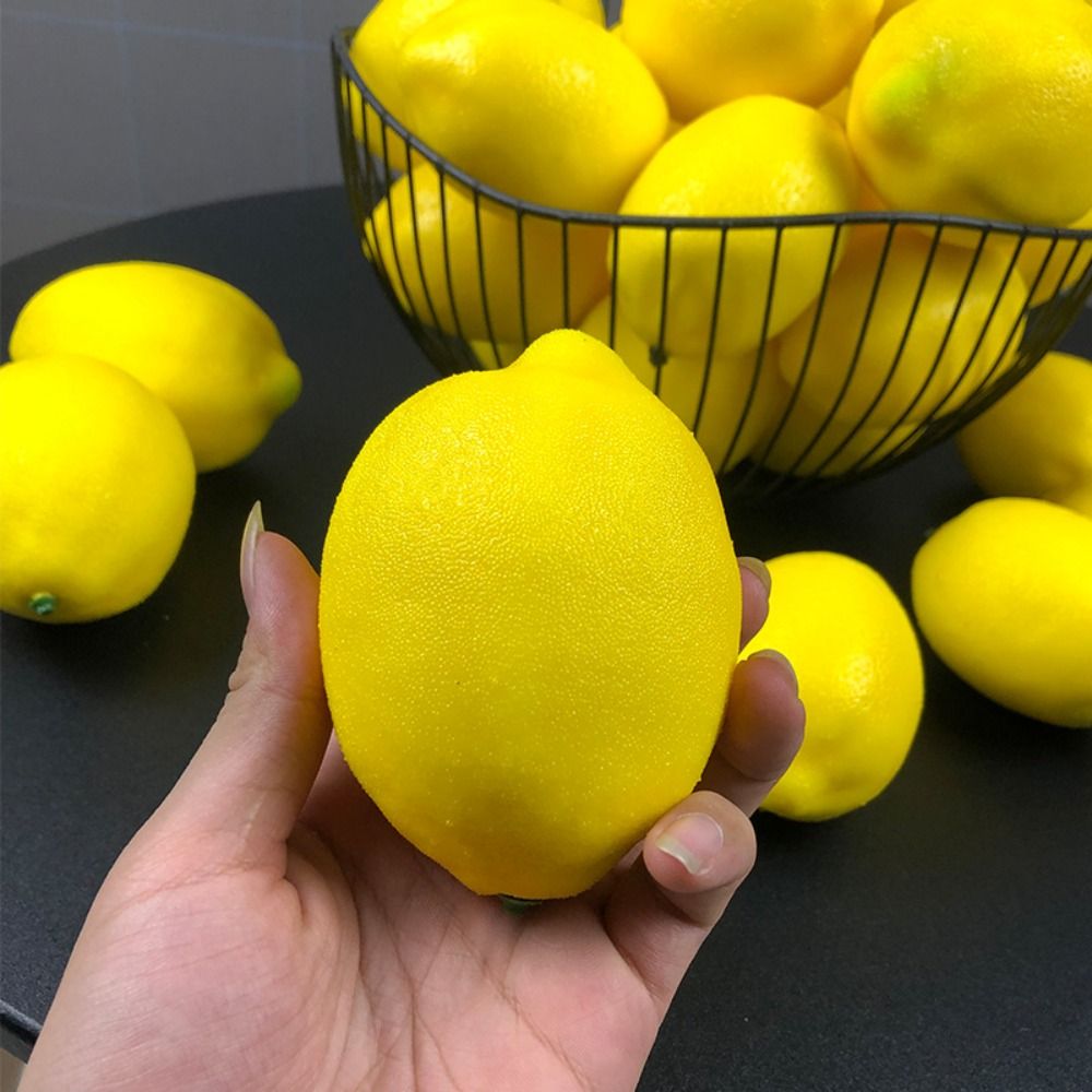 写真撮影用小道具 シミュレーション人工レモン リアルな黄色の - Photography Yellow のレビューと価格