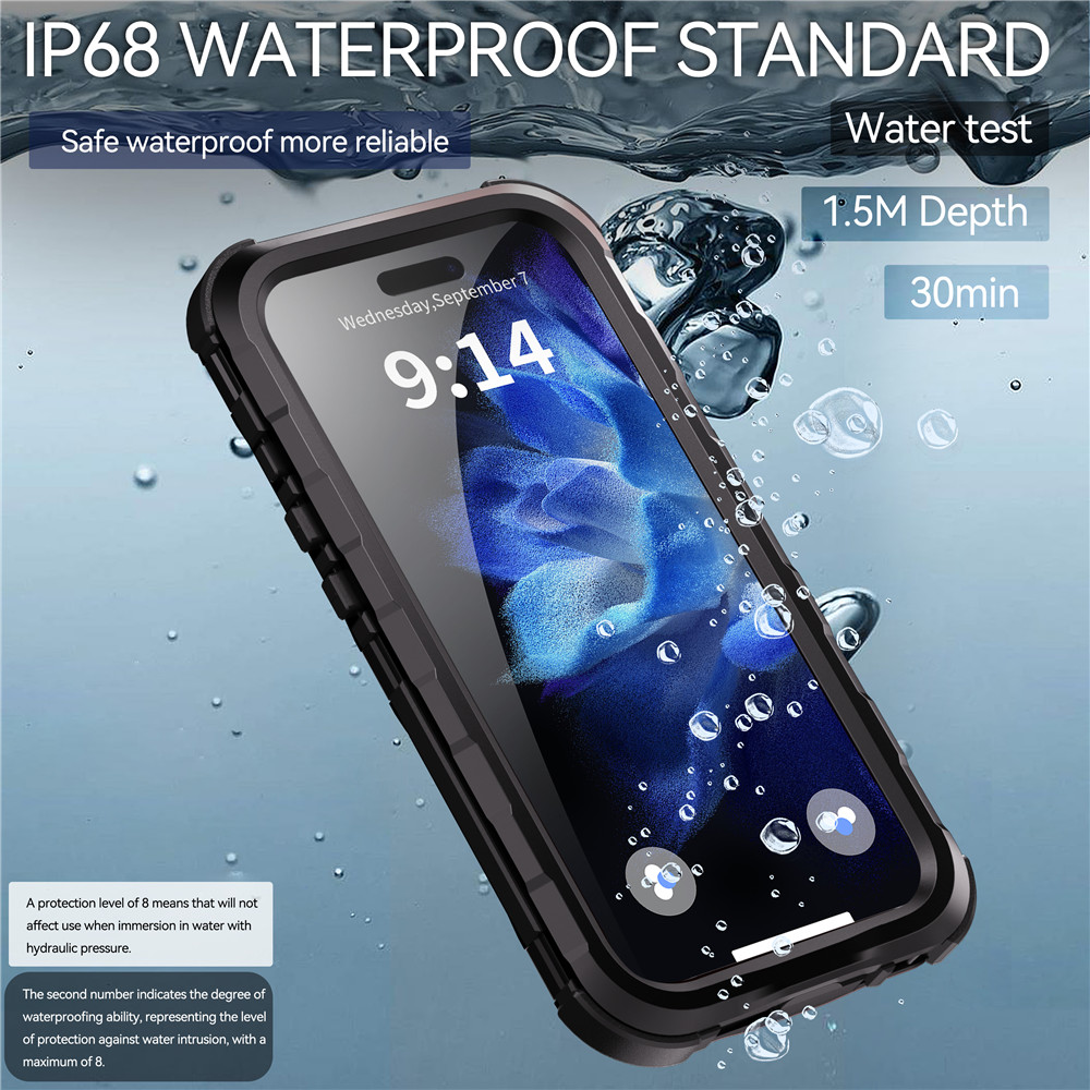 金属製電話ケース,防水IP68,完全保護,水中,耐衝撃,写真 - Photography With Iphone 15 のレビューと価格