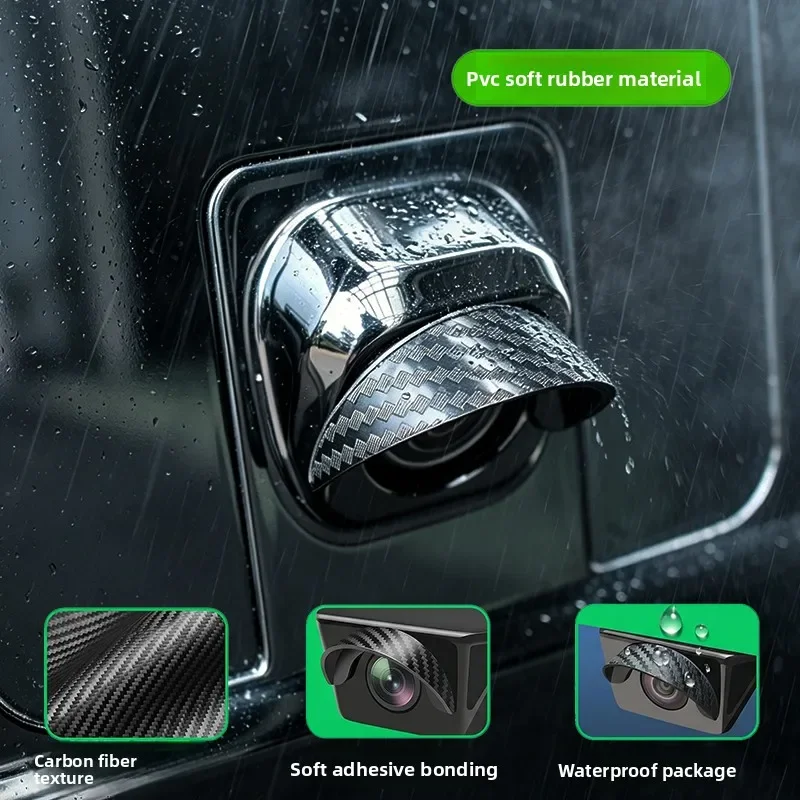 カーボンファイバーテクスチャのレインカバー、防水サンバイザー - Camera Rain Cover のレビューと価格